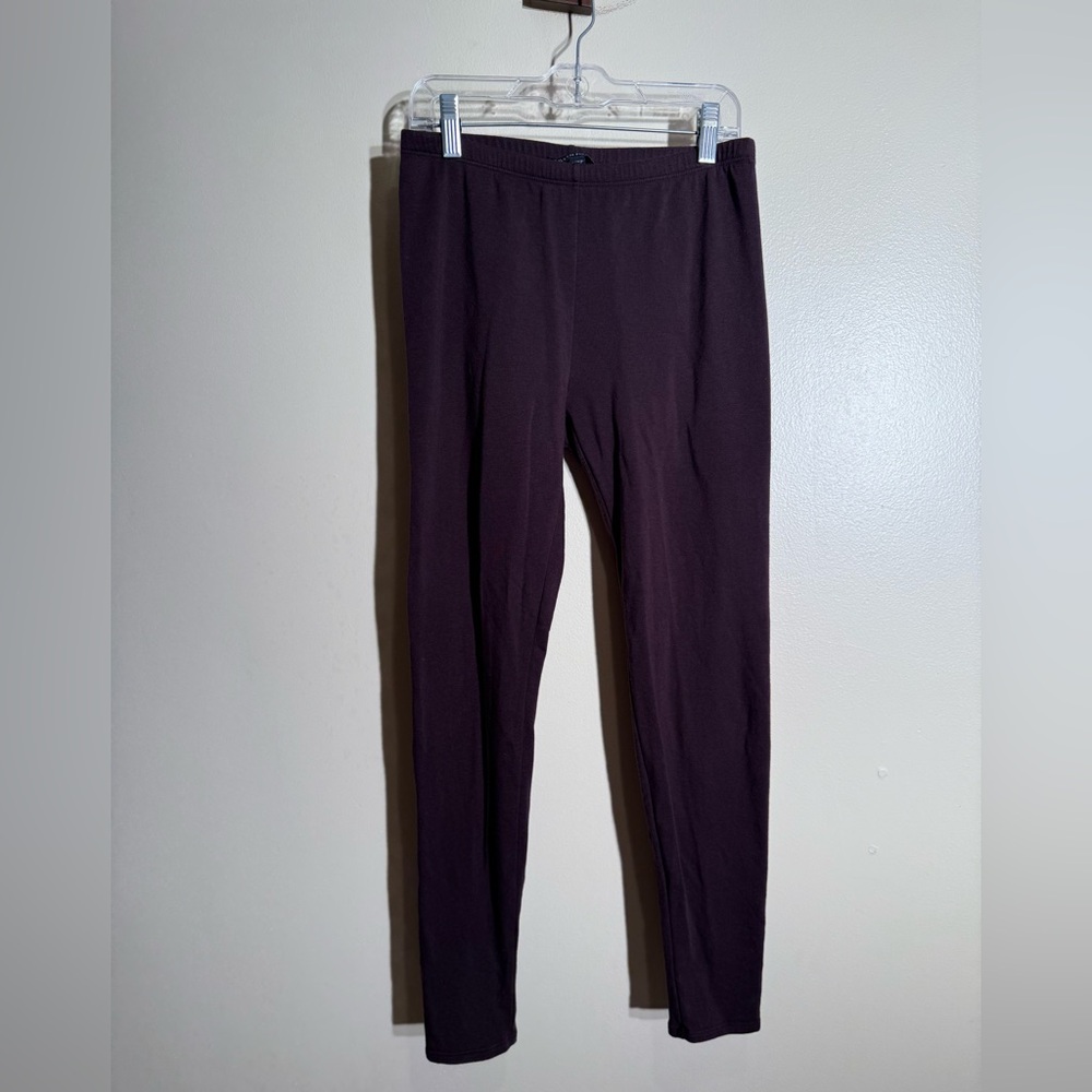 Eileen fisher leggings - brown purple - basic organic cotton blend